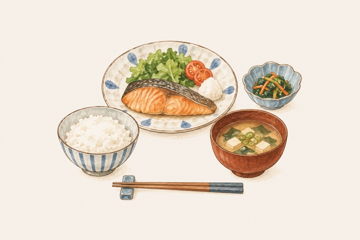 ごはんとおかずのある食卓
